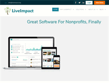 Tablet Screenshot of liveimpact.org